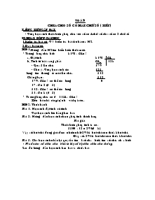 Giáo án Toán lớp 4 - Chia cho số có hai chữ số (tiếp)