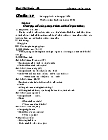 Giáo án Toán lớp 4 - Tiểu học Ngô Gia Tự - Tuần 32