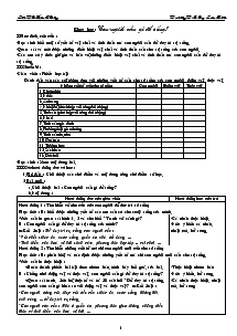 Giáo án tuần 1 Khoa học 4