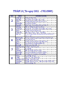 Giáo án tuần 13 lớp 4