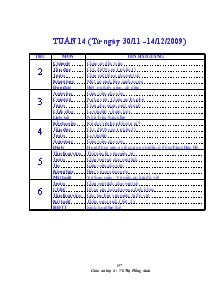 Giáo án tuần 14 lớp 4