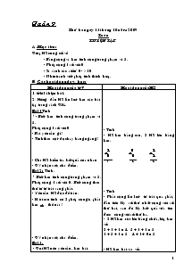 Kế hoạch dạy hoc Lớp 1 tuần 9