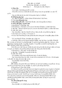 Môn lịch sử và địa lí