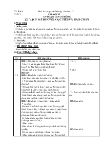 Thiết kế bài dạy lớp 4 - Tuần 5