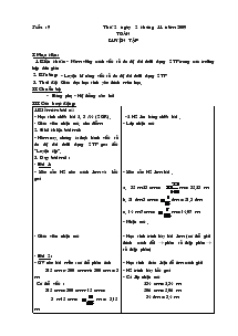 Thiết kế bài dạy lớp 4 - Tuần 9