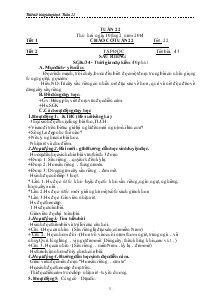Thiết kế bài giảng lớp 4-Tuần 22
