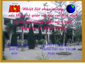 Bài giảng Toán: Luyện tập chung