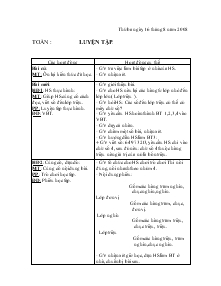 Bài giảng Toán : Luyện tập (tiết 2)