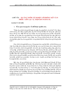 Đề tài: Quản lí điểm tích hợp với thống kê và in phiếu liên lạc tự động dùng excel