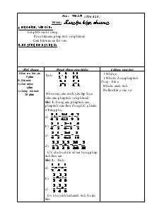 Giáo án bổ sung tuần 27 - Môn Toán - (Tiết: 131) - Đề bài: Luyện tập chung