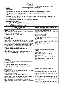 Giáo án các môn khối 4 - Tuần 24