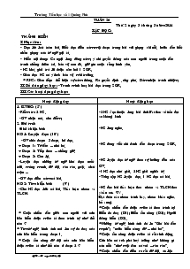 Giáo án các môn khối 4 - Tuần 26 - Trường Tiểu học số 1 Quảng Phú