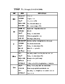 Giáo án các môn khối 4 - Tuần 3