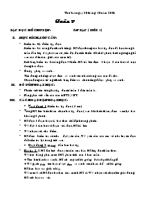 Giáo án các môn khối 4 - Tuần 9