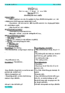 Giáo án các môn lớp 4 - Tuần 11 - Trường tiểu học Bảo Lý