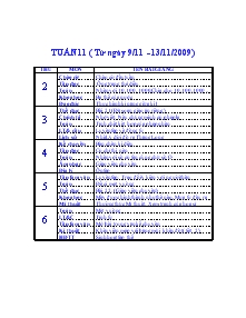 Giáo án các môn lớp 4 - Tuần 11