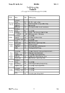 Giáo án các môn lớp 4 - Tuần 18 - Trường Tiểu học Đạ Rsal - Năm 2013 - 2014