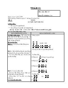 Giáo án các môn lớp 4 - Tuần 22