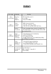 Giáo án các môn lớp 4 - Tuần 7 - Võ Thị Huyền