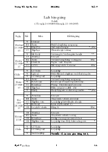 Giáo án các môn lớp 4 - Tuần 9 - Trường tiểu học đạ rsal - Năm 2013 - 2014