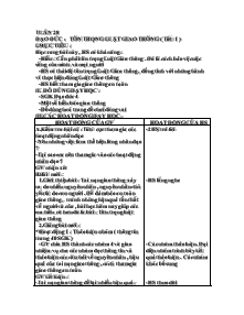 Giáo án Đạo đức - Bài: Tôn trọng luật giao thông (Tiết 1)