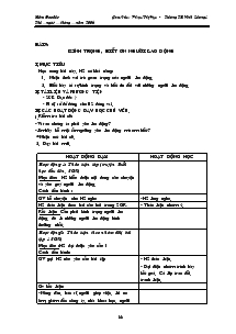 Giáo án khối 4 môn Đạo đức - Học kì II