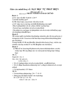 Giáo án khối 4 - Môn Toán - Tiết 73: Bài dạy: Nhân với số có hai chữ số