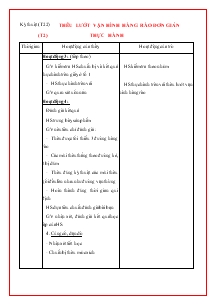 Giáo án khối 4 - Tuần 11 - Môn Kỹ thuật (tiết 22) Thêu lướt vặn hình hàng rào đơn giản - (tiết 2) Thực hành