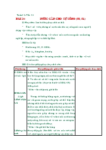 Giáo án khối 4 - Tuần 12 - Môn ĐỊa lý - Bài 24: Nước cần cho sự sống