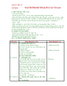 Giáo án khối 4 - Tuần 13 - Môn Tập đọc: Người tìm đường lên các vì sao