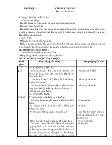 Giáo án khối 4 - Tuần 14 - Môn Tập đọc: Chú đất nung