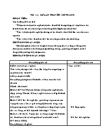 Giáo án khối 4 - Tuần 21 - Môn Khoa hoc - Tiết 42: Sự lan truyền âm thanh