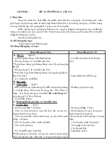 Giáo án khối 4 - Tuần 21 - Môn Tập đọc: Bè xuôi sông la (tiết 42)