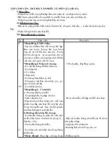 Giáo án khối 4 - Tuần 21 - Môn Tập làm văn: Trả bài văn miêu tả đồ vật (tiết 41)