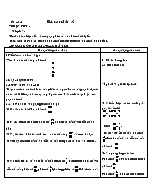 Giáo án khối 4 - Tuần 21 - Môn Toán - Tiết 101: Rút gọn phân số