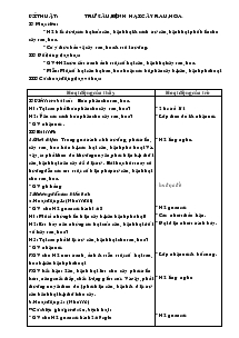 Giáo án khối 4 - Tuần 23 - Môn Kĩ thuật: Trừ sâu, bệnh hại cây rau, hoa