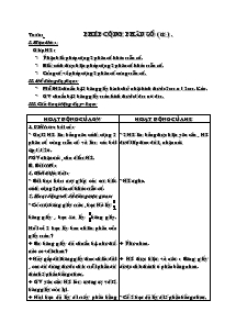 Giáo án khối 4 - Tuần 23 - Môn Toán: Phép cộng phân số (tiếp)