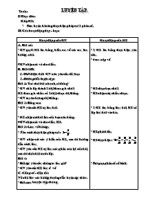 Giáo án khối 4 - Tuần 24 - Môn Toán: Luyện tập