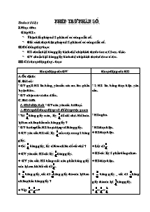 Giáo án khối 4 - Tuần 24 - Môn Toán (tiết 118): Phép trừ phân số