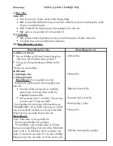 Giáo án khối 4 - Tuần 25 - Môn Khoa học: Nóng, lạnh và nhiệt độ