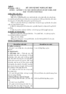 Giáo án khối 4 - Tuần 3 - Môn Kê chuyện: Kể một câu chuyện mà em đã được nghe, đợc đọc về lòng nhân hậu