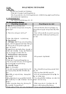 Giáo án khối 4 - Tuần 4 - Môn Tự nhiên xã hội