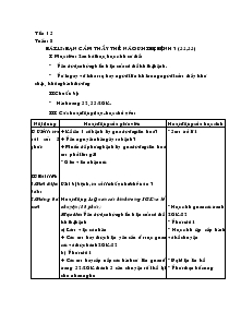 Giáo án khối 4 - Tuần 8 - Môn Khoa học