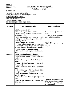 Giáo án khối 4 - Tuần 9 - Môn Kĩ thuật