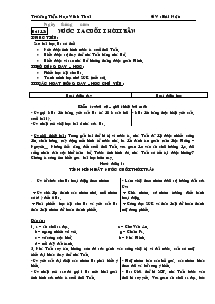 Giáo án Lịch sử 4 - Trường tiểu học Vĩnh Thái - Bùi nên