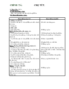 Giáo án Lớp 4 - Chính tả: Chợ tết