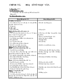 Giáo án Lớp 4 - Chính tả: Hoạ sĩ Tô Ngọc Vân