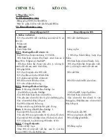 Giáo án Lớp 4 - Chính tả: Kéo co