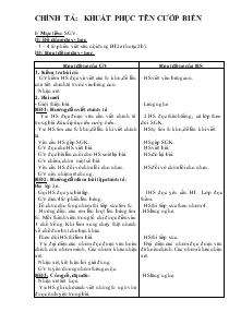 Giáo án Lớp 4 - Chính tả: Khuất phục tên cướp biển