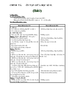 Giáo án Lớp 4 - Chính tả: Ôn tập giữa học kì II  (tiết 2)